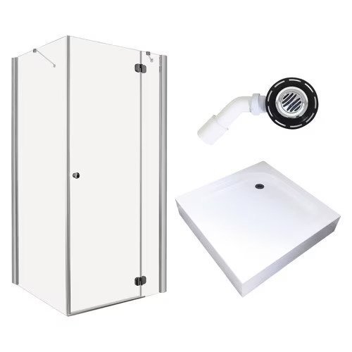 Set cabina dus patrata complet echipata Radaway Torrenta KDJ 80x80cm,